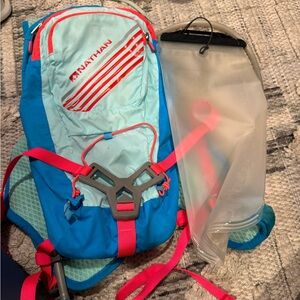 Nathan Women's Blue and Pink Backpack